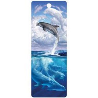 Obrázek z Záložka 3D 15,5x5,7cm - delfín ve skoku (25) 